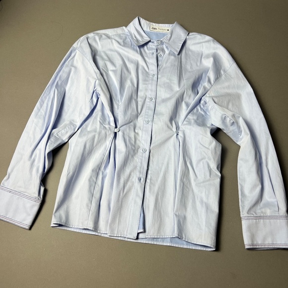 Light blue Oxford shirt Zara - Picture 2 of 5